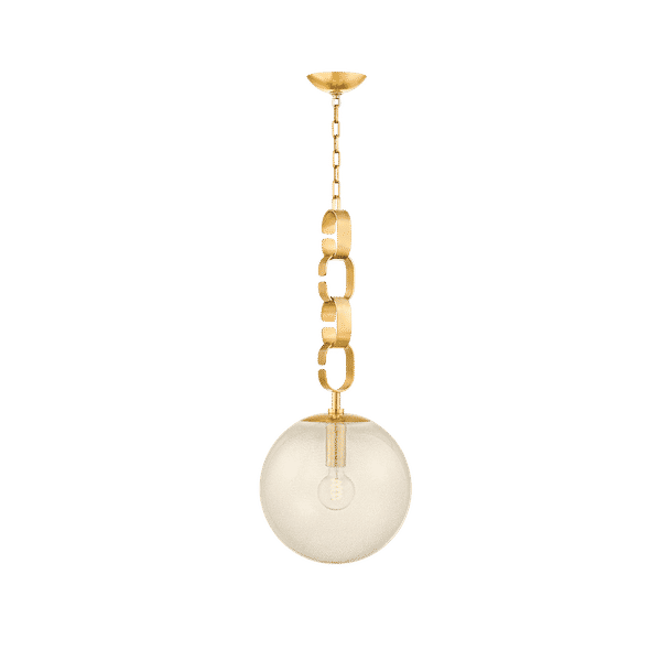 Nessa Pendant 13" X 30", Vintage Brass