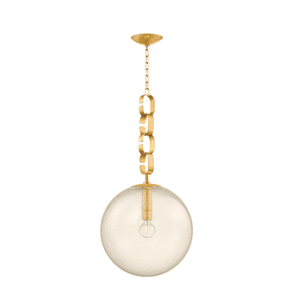 Nessa Pendant 17.75" X 34.75", Vintage Brass