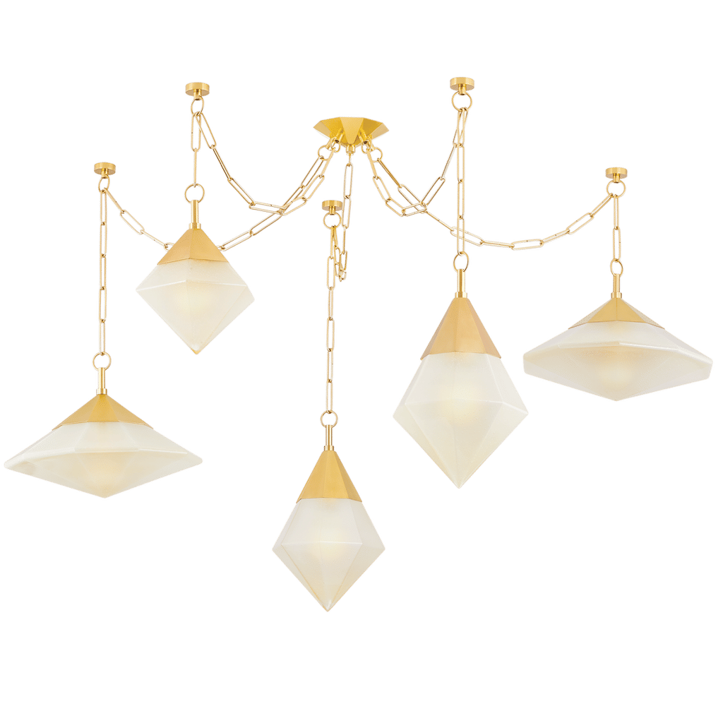 Preview image for Angelique Chandelier 58.5" X 37.75", Vintage Polished Brass
