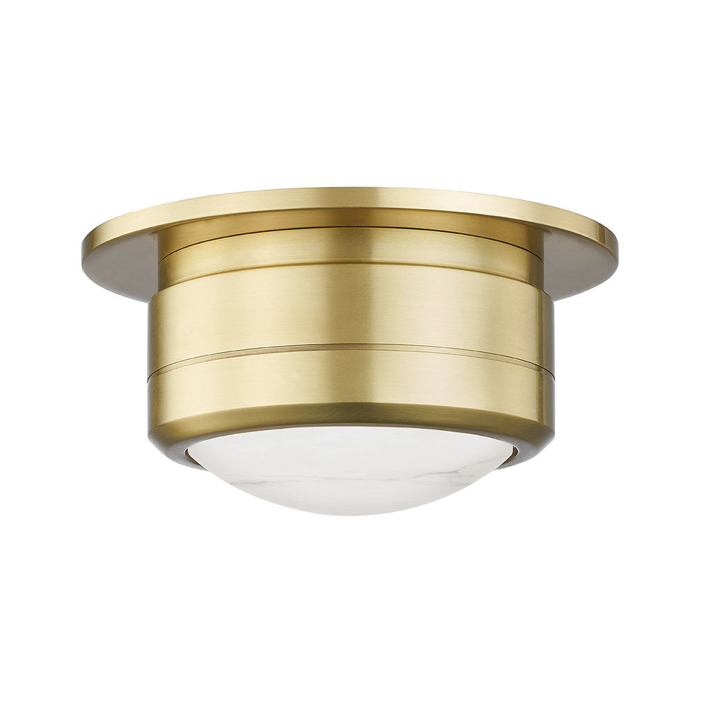 Preview image for Greenport Small Flush Mount, Aged Bronze Body
