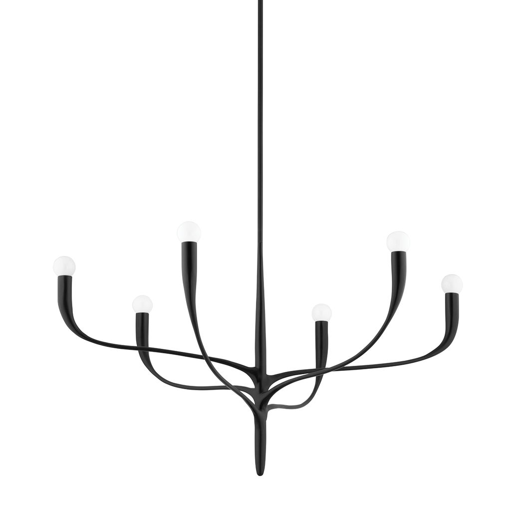 Preview image for Labra Chandelier 6 Lamps, Aged Iron