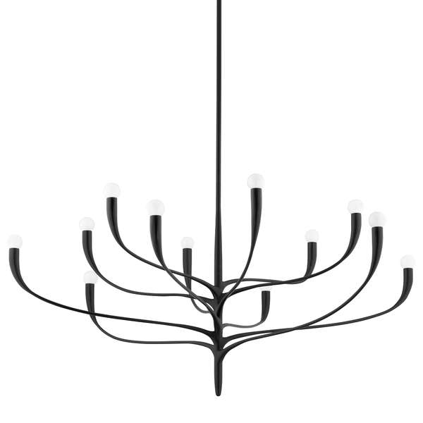 Labra Chandelier 12 Lamps, Aged Iron