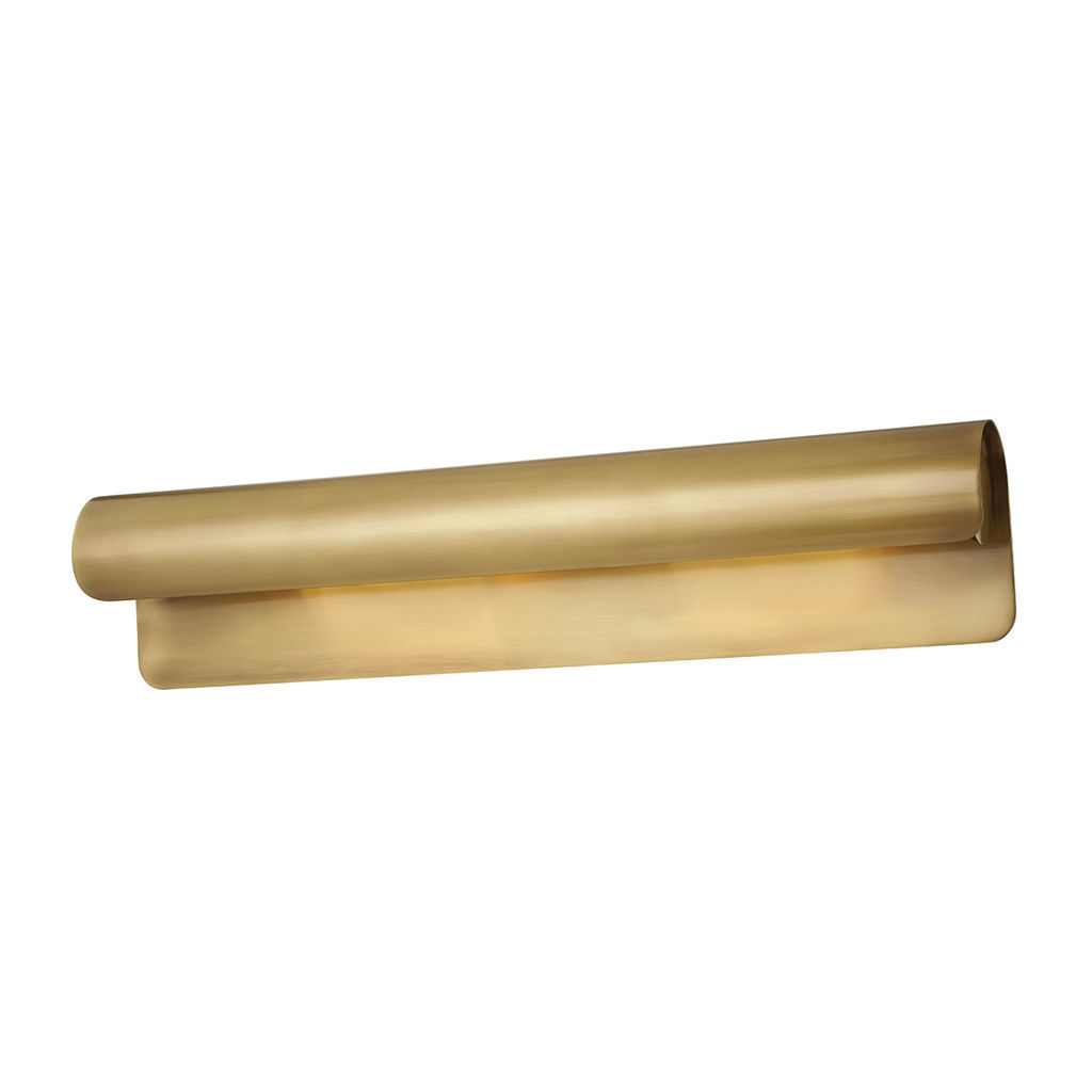 Preview image for Joule 2 Light Wall Sconce, Aged Bronze Body, Aged Brass Shade