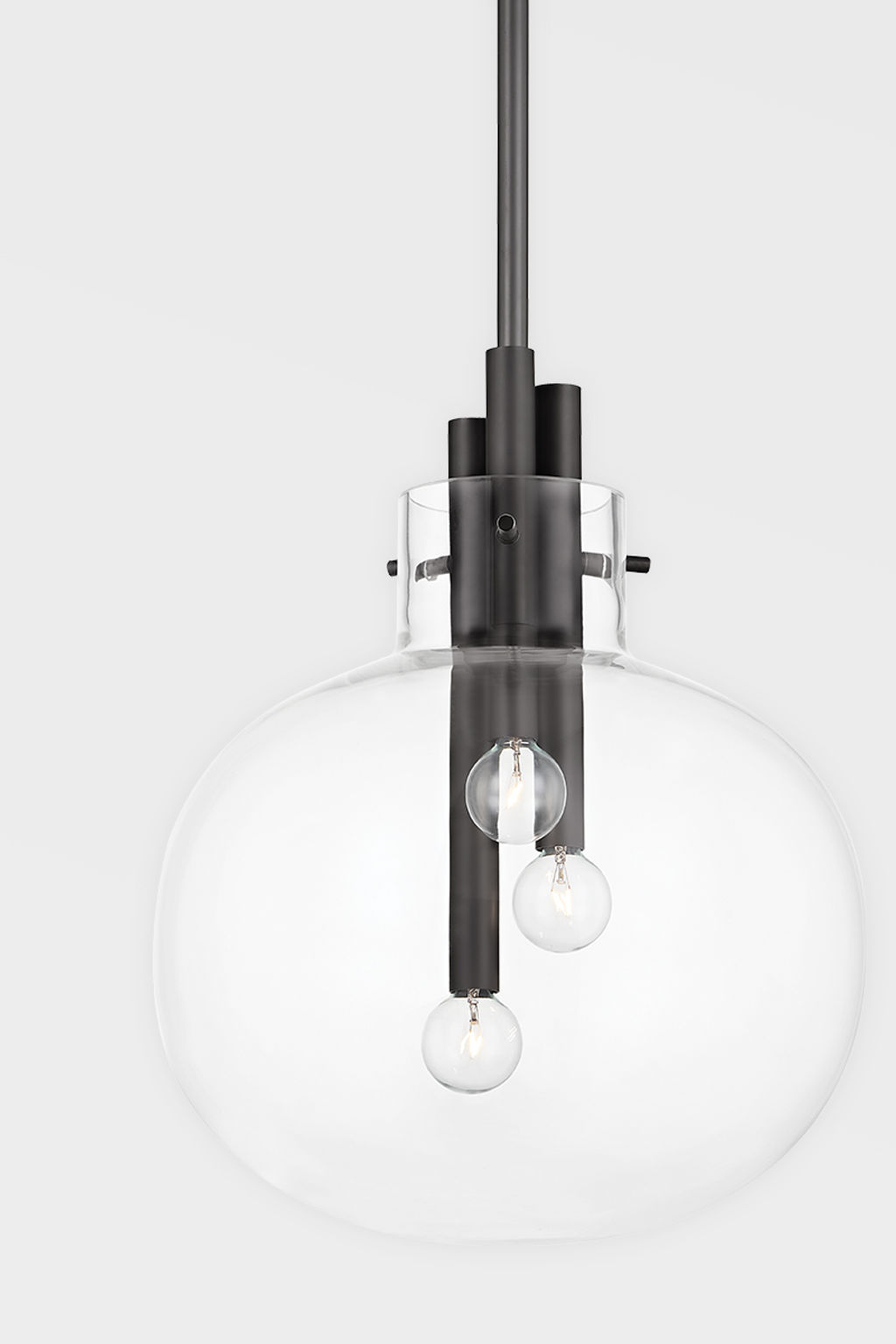 Hempstead 1 Light Wall Sconce, Black Brass