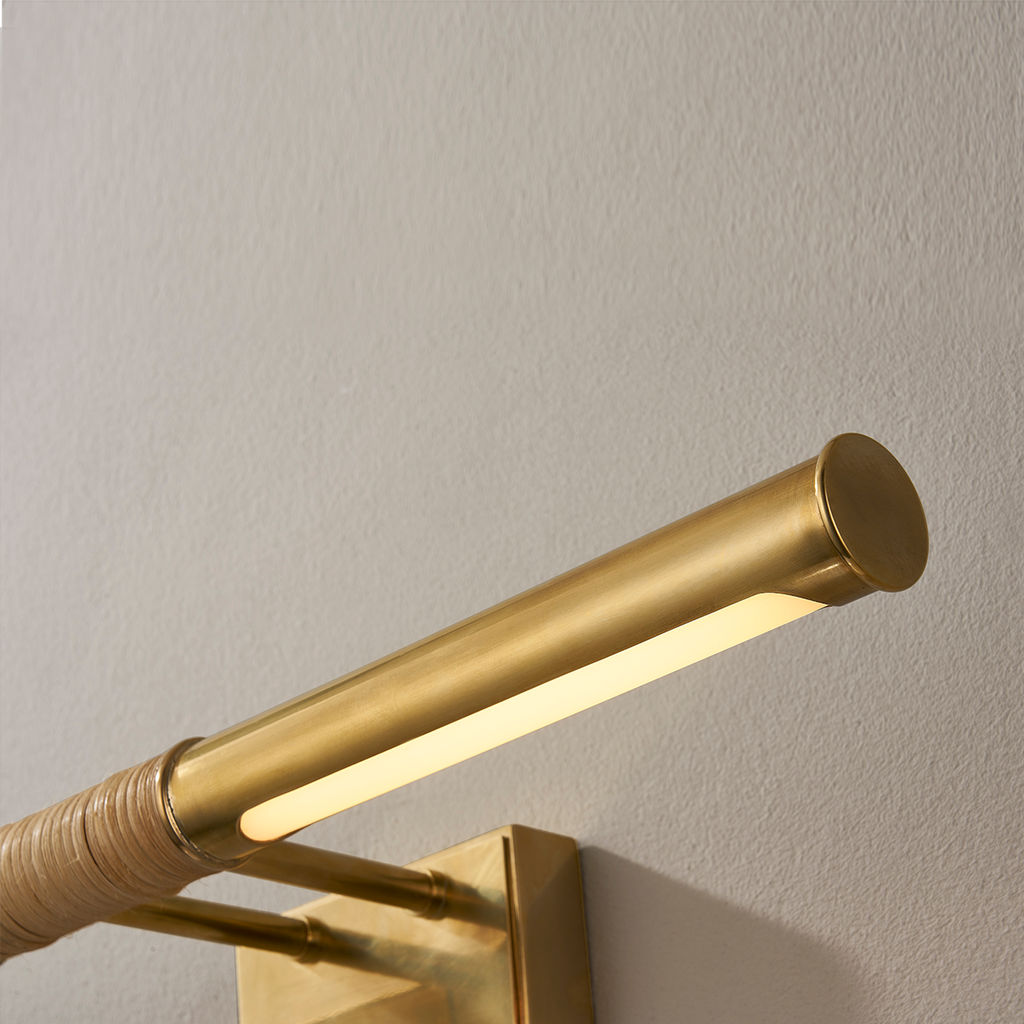 Hallstead Picture Light, Aged Brass