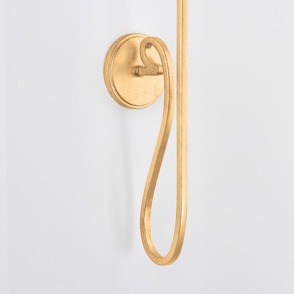 Elmhurst Wall Sconce 7.5" X 27.5", Vintage Gold Leaf
