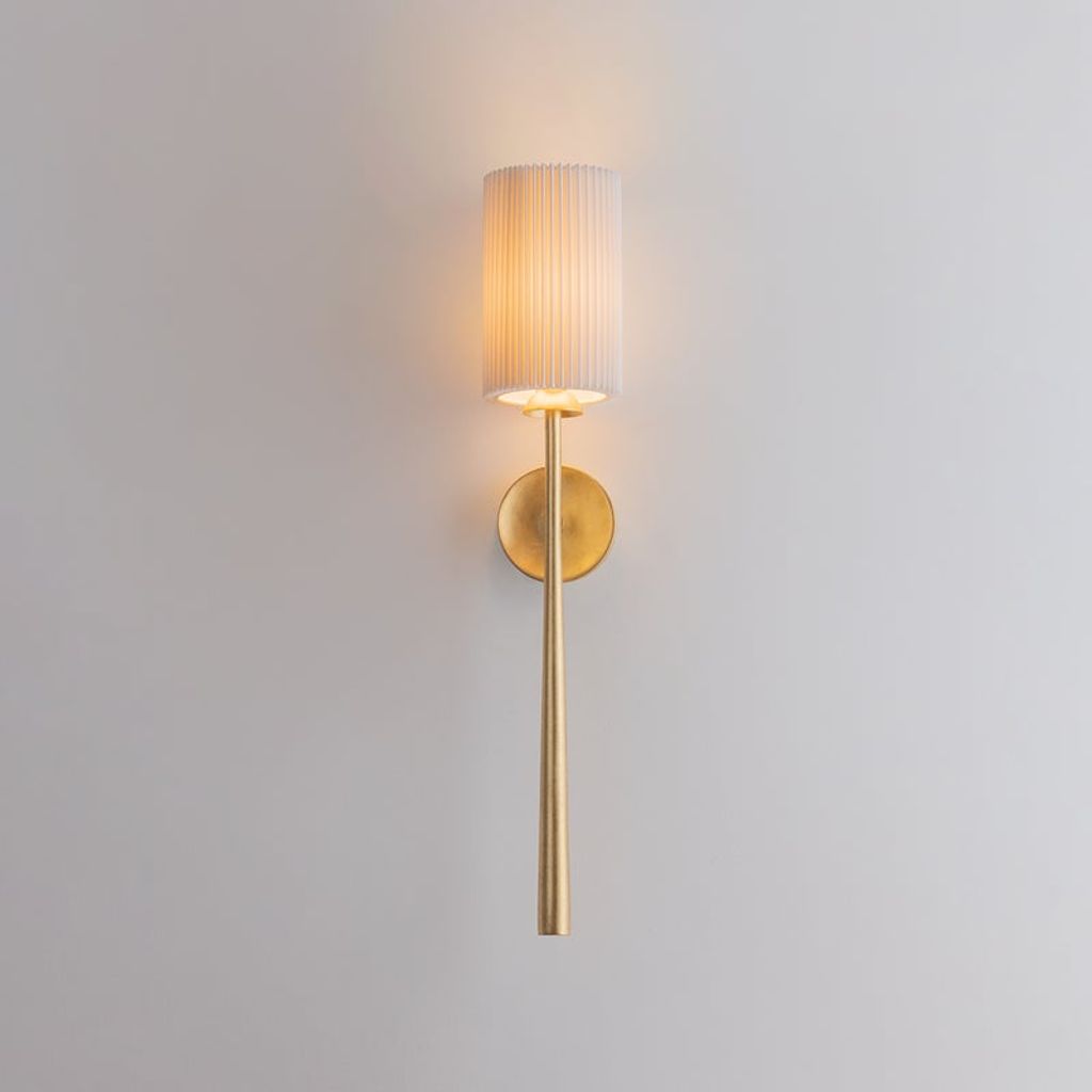 Sterling Wall Sconce 5.5" X 30", Vintage Gold Leaf
