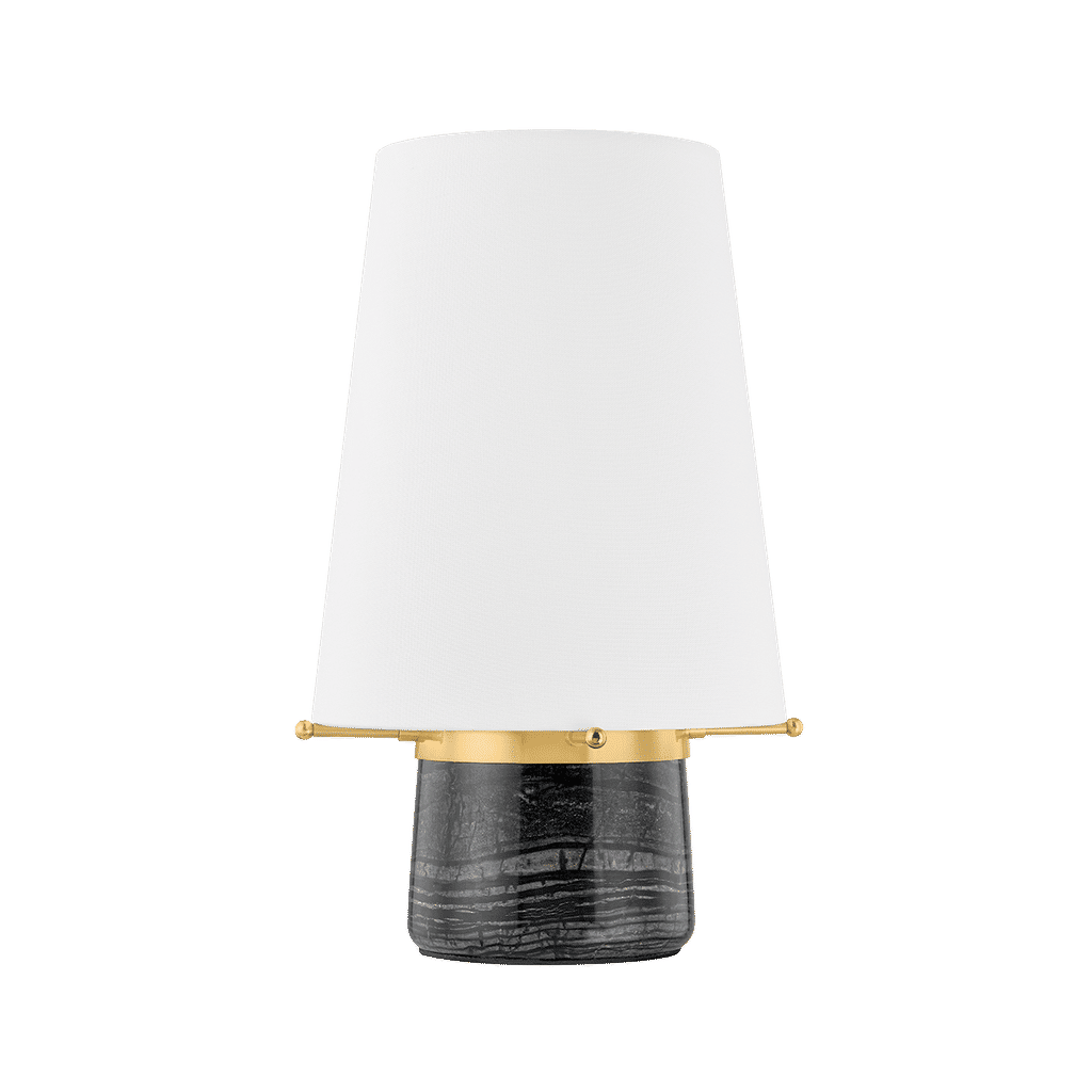 Central Valley Rechargeable Table Lamp 8.25" X 14.75", Aged Brass