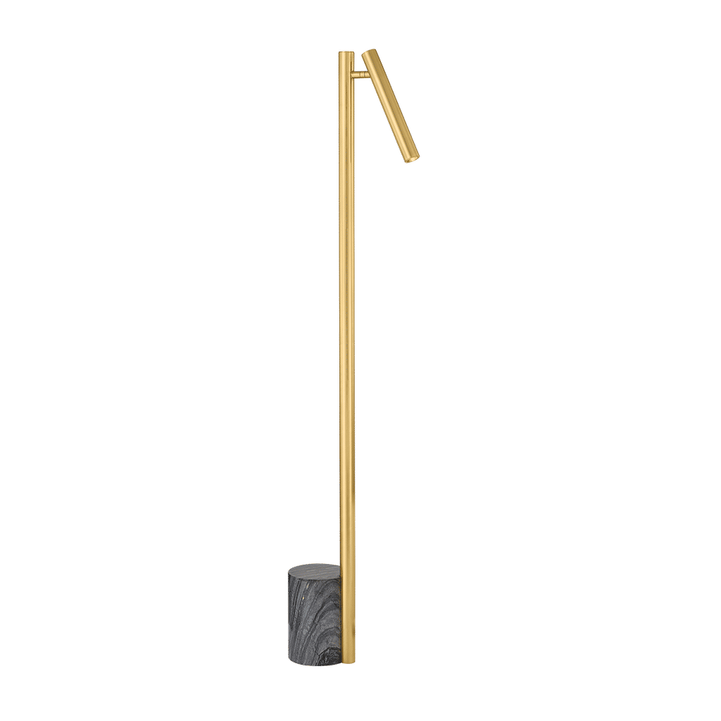 Circleville Floor Lamp 5.5" X 54" X 9", Aged Brass
