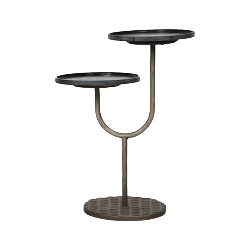 Portia Side Table With Black Marble