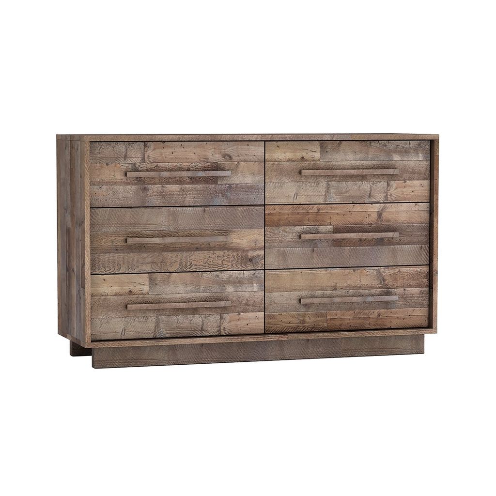 Nevada 6 Drawer Dresser Dark Driftwood
