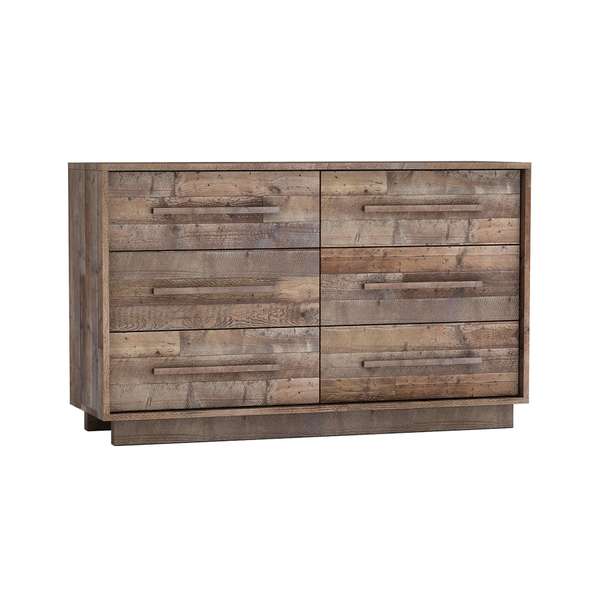 Nevada 6 Drawer Dresser Dark Driftwood
