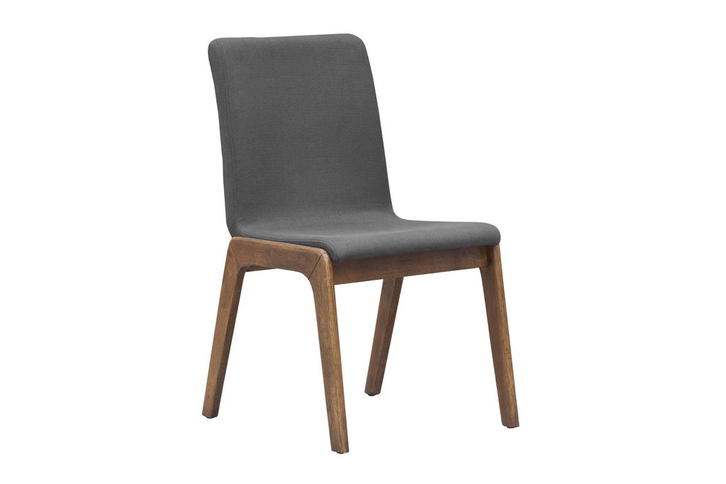 Preview image for Dining Chair Grey Fabric 18.5 X 23.4 X 33.5, Set Of 2