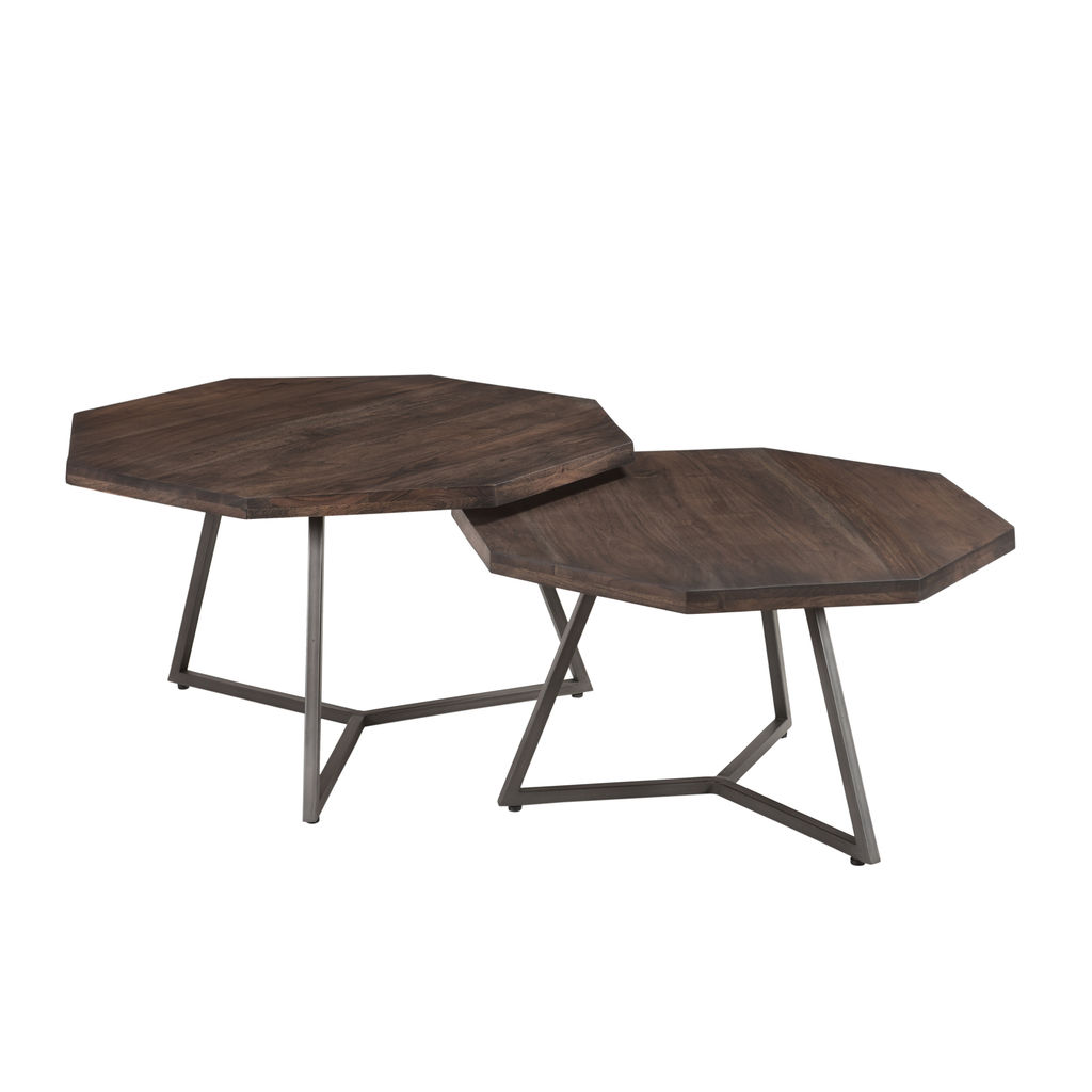 Preview image for Loft Octagon Nesting Coffee Table Set Of 2 - Vinegar
