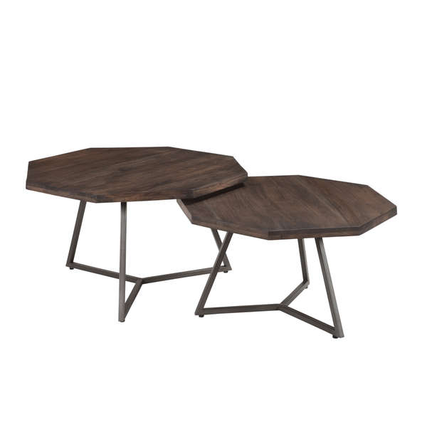 Loft Octagon Nesting Coffee Table Set Of 2 - Vinegar
