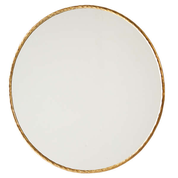 Hammered Gold Edged Mirror