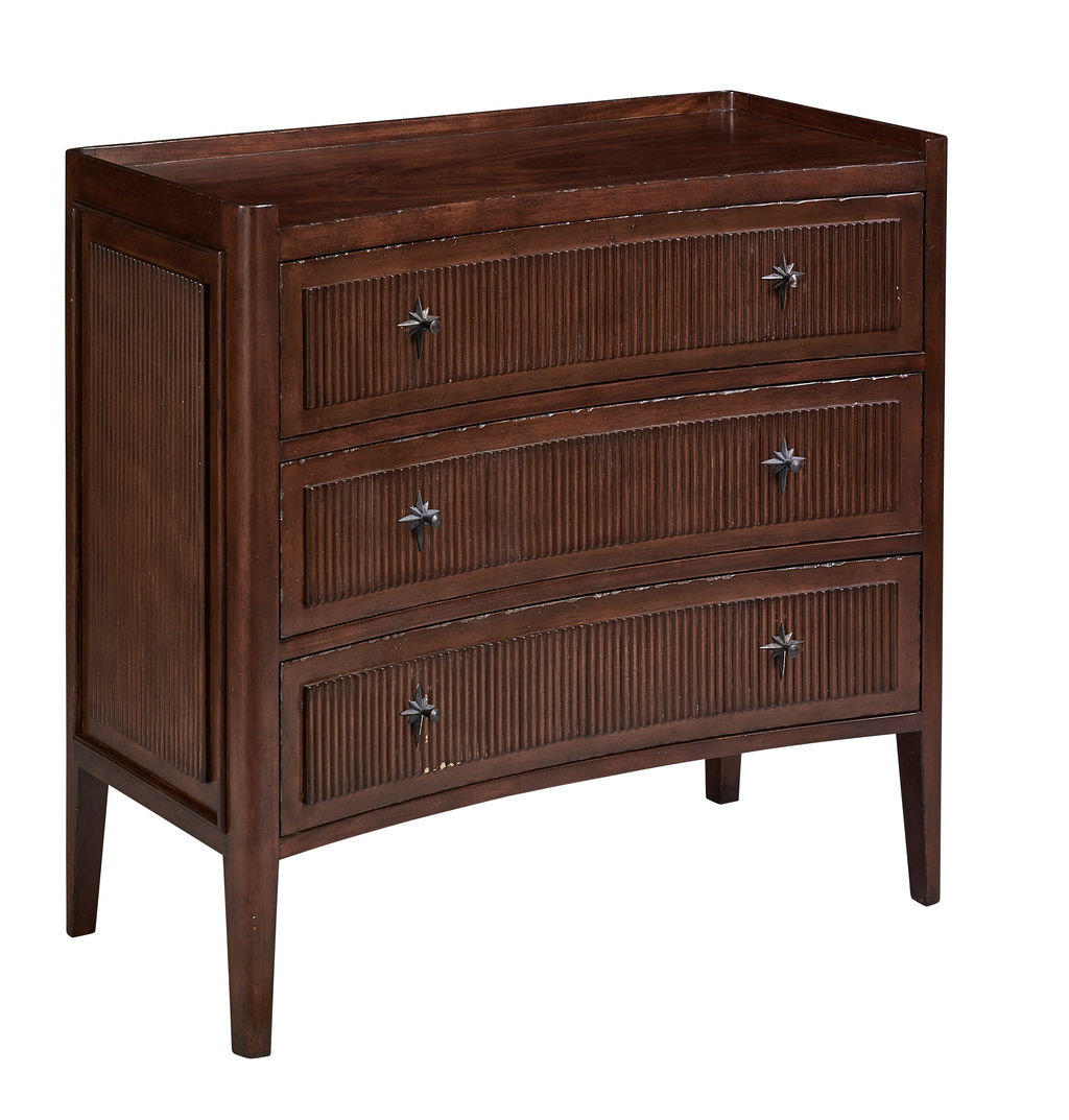 Preview image for Walnut Reeded Chest Of Drawers