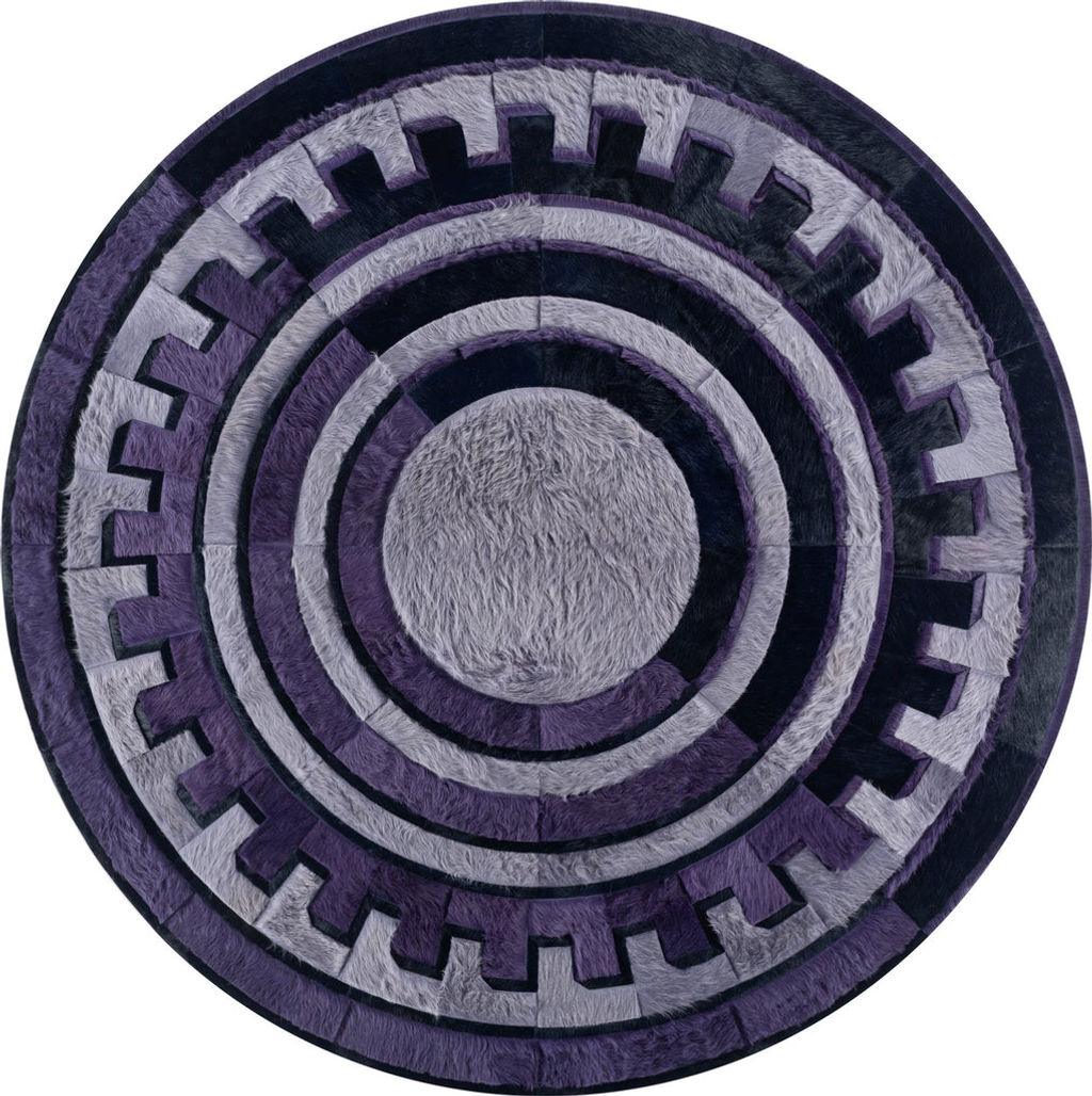 Kyle Bunting Moderne Hide Rug 8' Circle