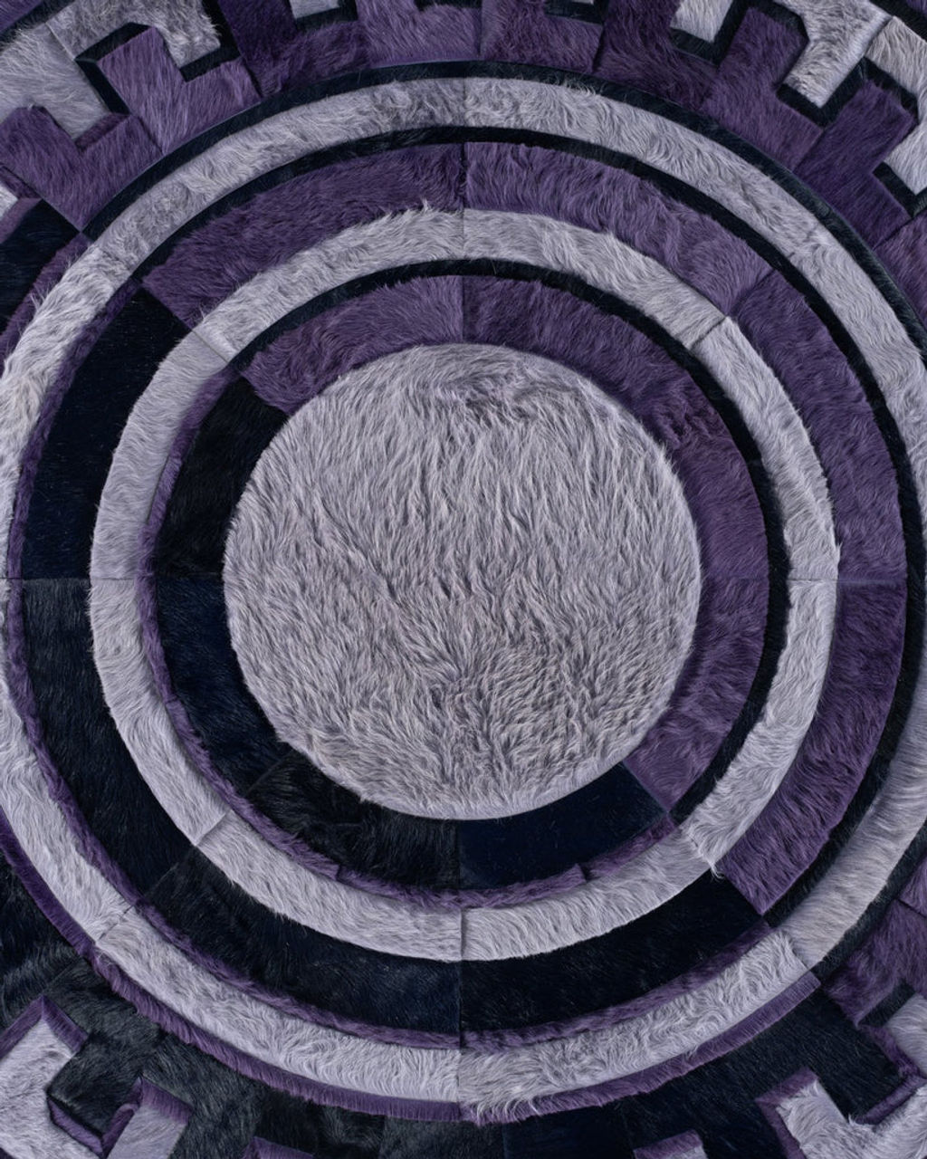 Kyle Bunting Moderne Hide Rug 8' Circle
