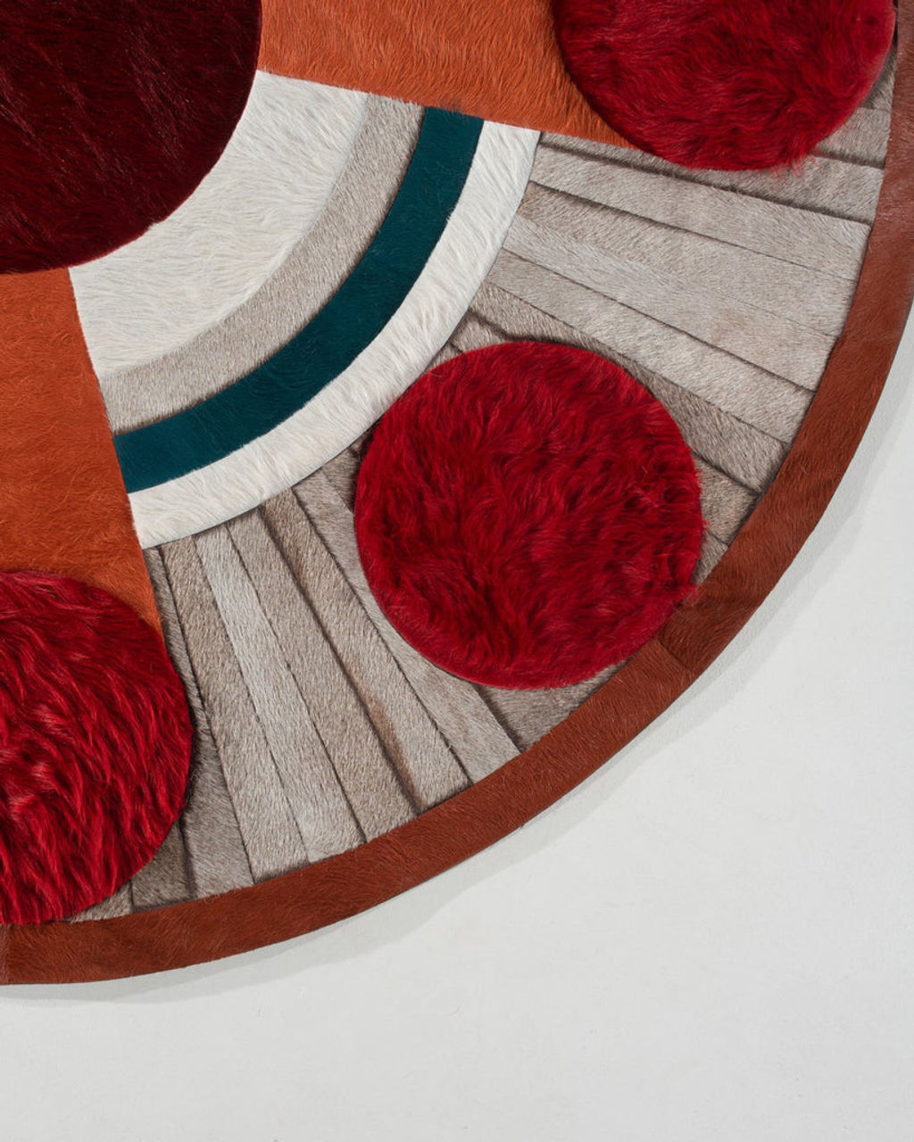 Kyle Bunting Atlas Hide Rug 5'6 Circle