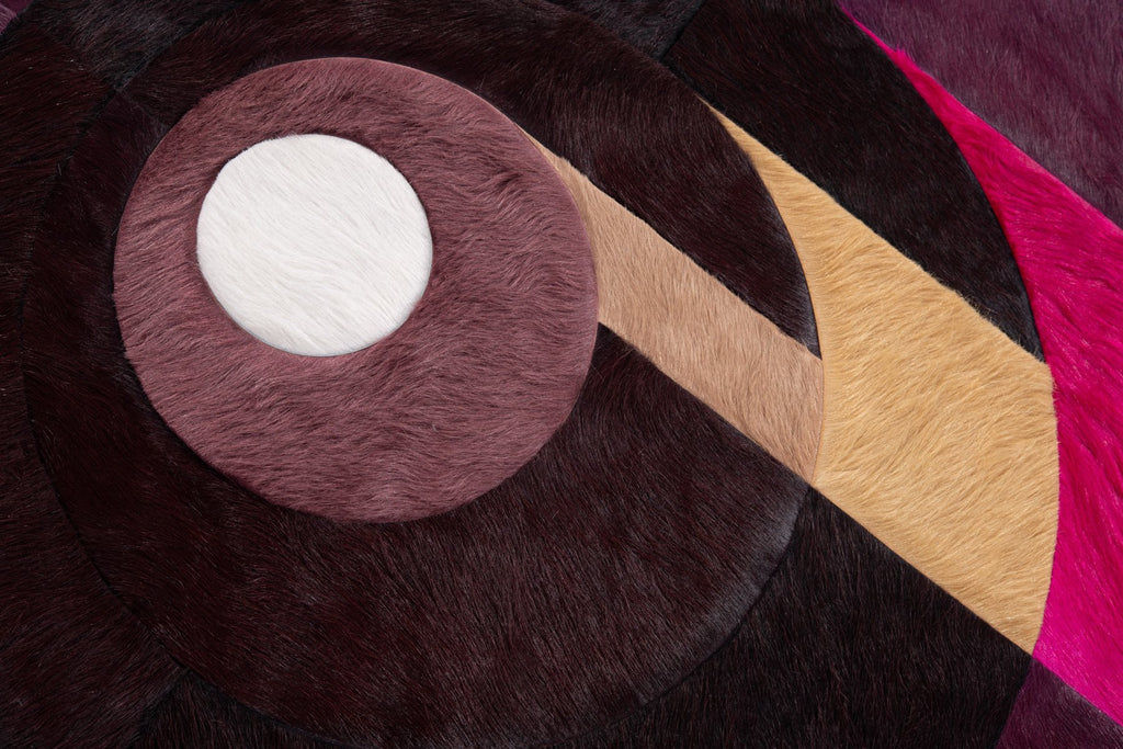 Kyle Bunting Prisma Hide Rug 4'3 Circle