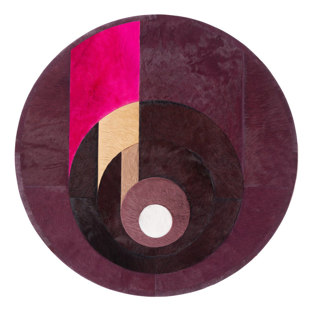 Kyle Bunting Prisma Hide Rug 4'3 Circle