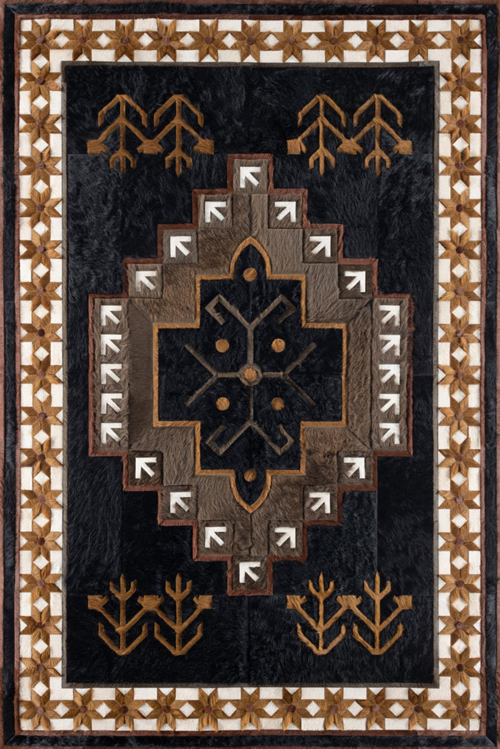 Kyle Bunting Winterlude Hide Rug 9' X 6'