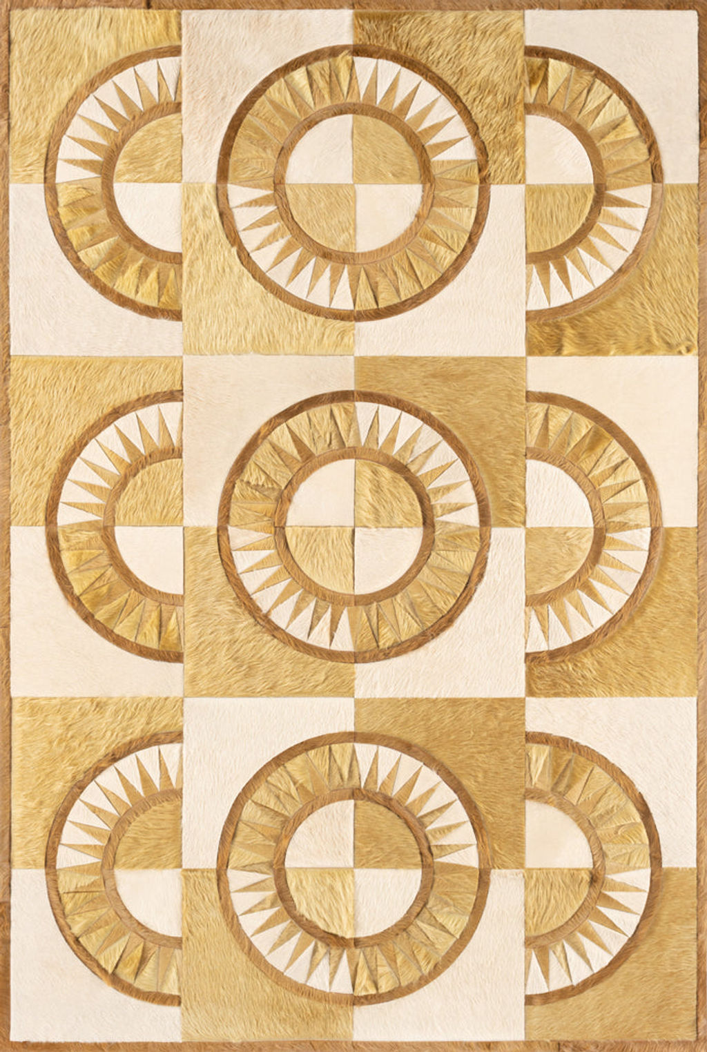 Kyle Bunting Compass Hide Rug 7'8" X 5'2"