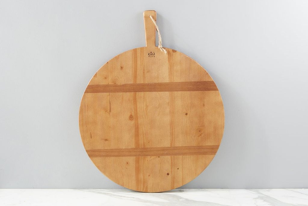 Preview image for Round Pine Charcuterie Board, Large