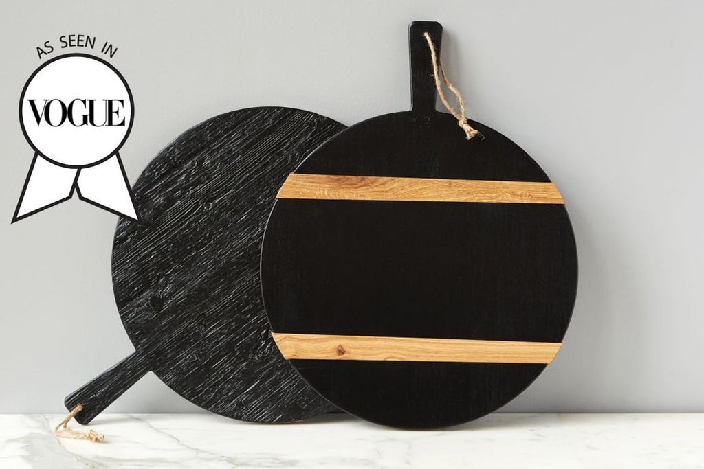 Preview image for Black Round Mod Charcuterie Board, Medium