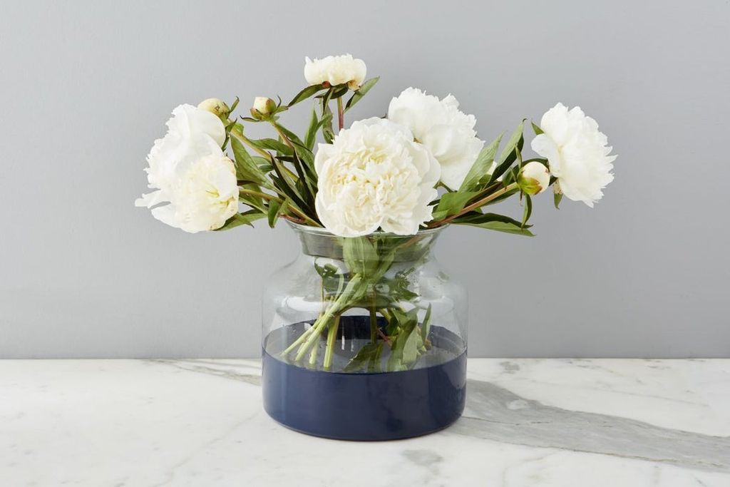 Preview image for Navy Colorblock Flower Vase