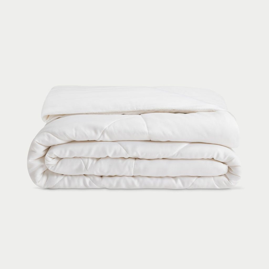 Bamboo Comforter - Twin - White, All Season Weight