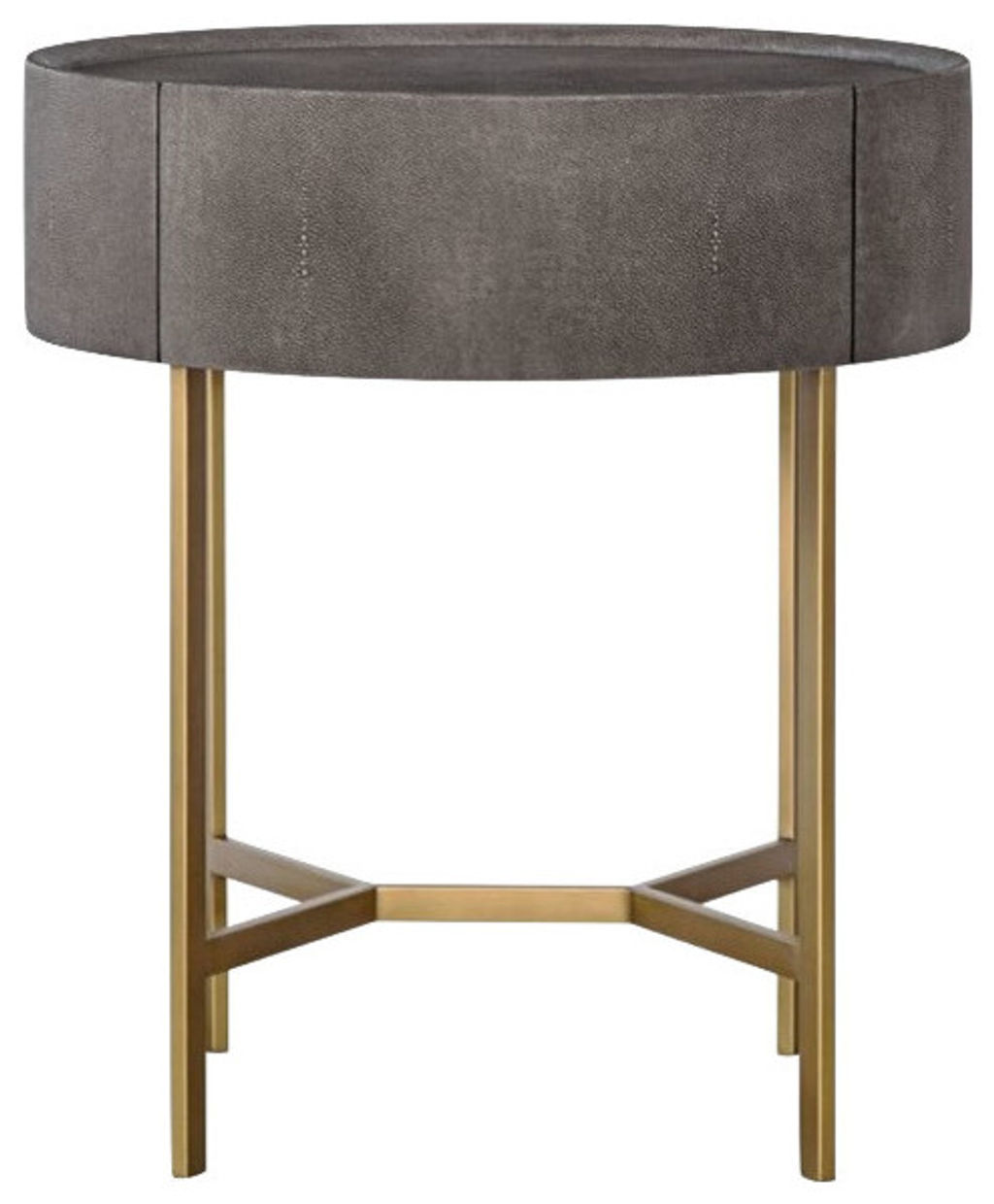 Moda Nightstand Faux Shagreen, Set Of 2