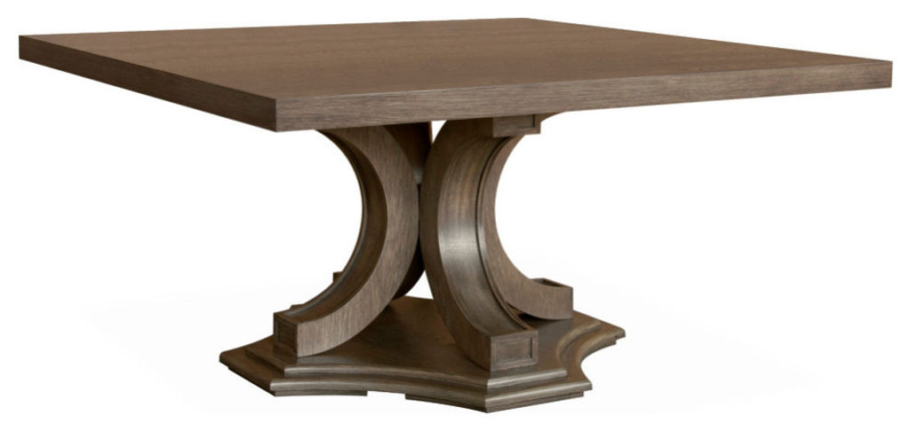 Preview image for 60" Square Dining Table, Smoke Grey