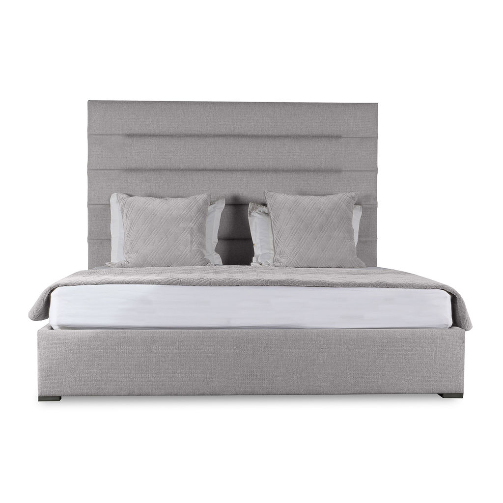 Preview image for Moyra Horizontal Channel Tufted Upholstered Bed, 77" X 90" X 87", Grey