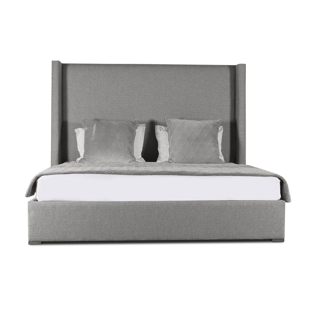 Preview image for Aylet Plain Upholstered Bed, 87" X 86" X 67", Grey