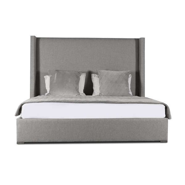 Aylet Plain Upholstered Bed, 87" X 86" X 67", Grey