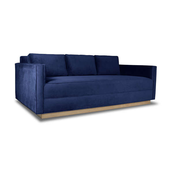Adalyn Sofa Deep Plush Sofa, 84" X 44" X 33", Blue