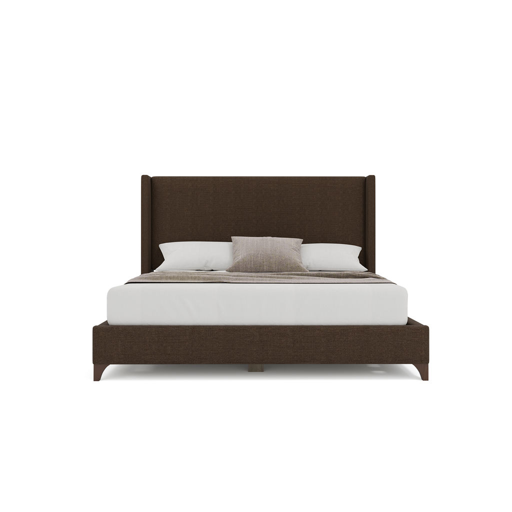 Megan Classic Plain King Bed Brown