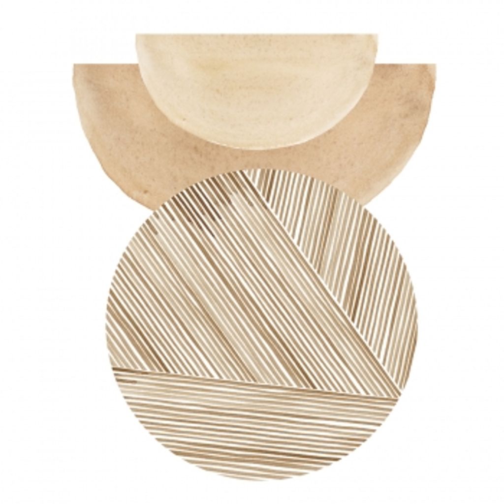 Preview image for Amberlight By Studio Nyc Design 40" X 40", Natural Frame with Gold Inner Lip