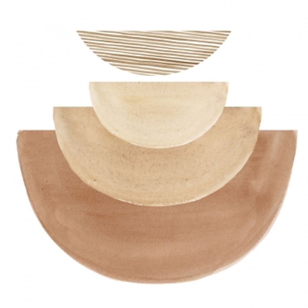 Preview image for Mirage By Studio Nyc Design 40" X 40", Natural Frame With Gold Inner Lip