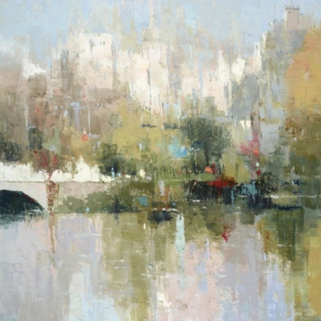 Preview image for Summer In Central Park 2 36" X 36", Champange Cap Frame