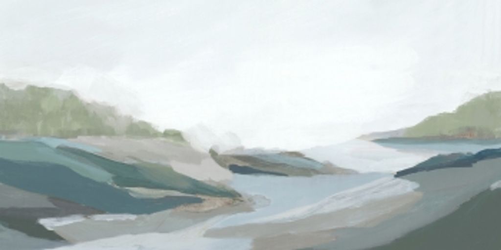Preview image for Sunday Morning 2 31" X 58", Natural Frame With Gold Inner Lip