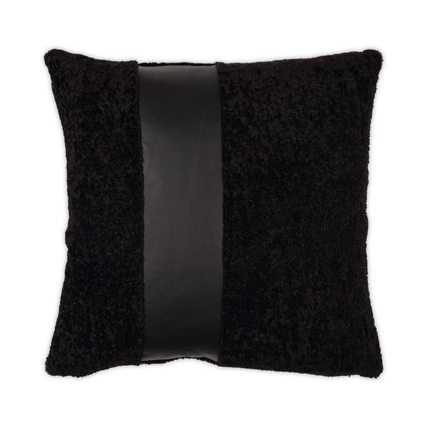 24" Black Down Alternative Pillow
