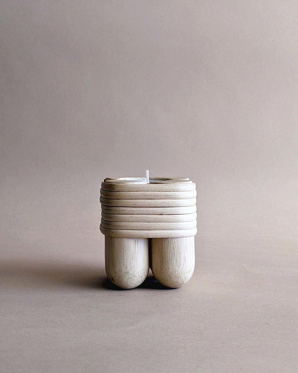 Preview image for Jicore Handmade Rattan Candleholder - Natural