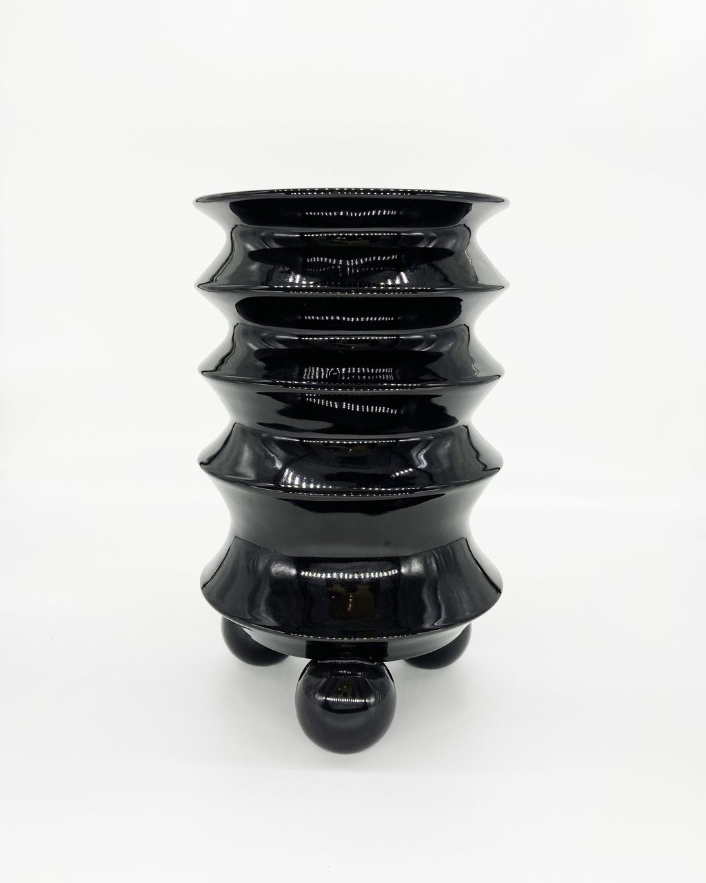 Preview image for First Edition Toltec Pop Art Ceramic Vase - Black