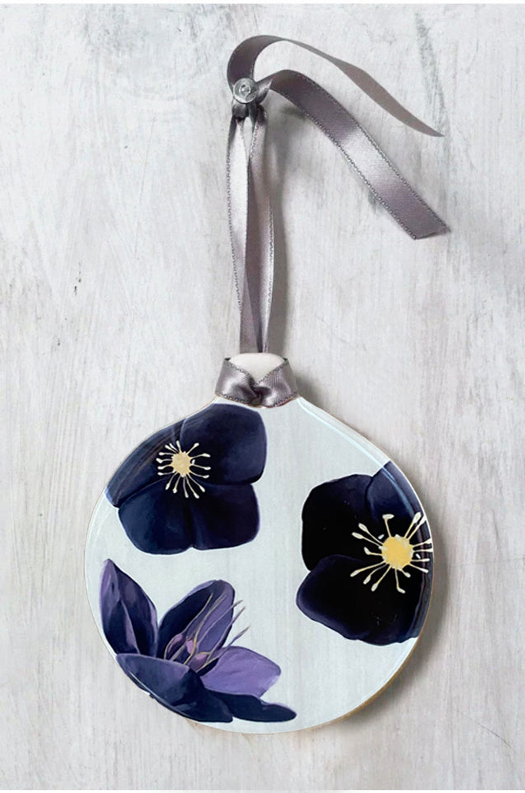 Room Ornament: Black Hellebore On Snow