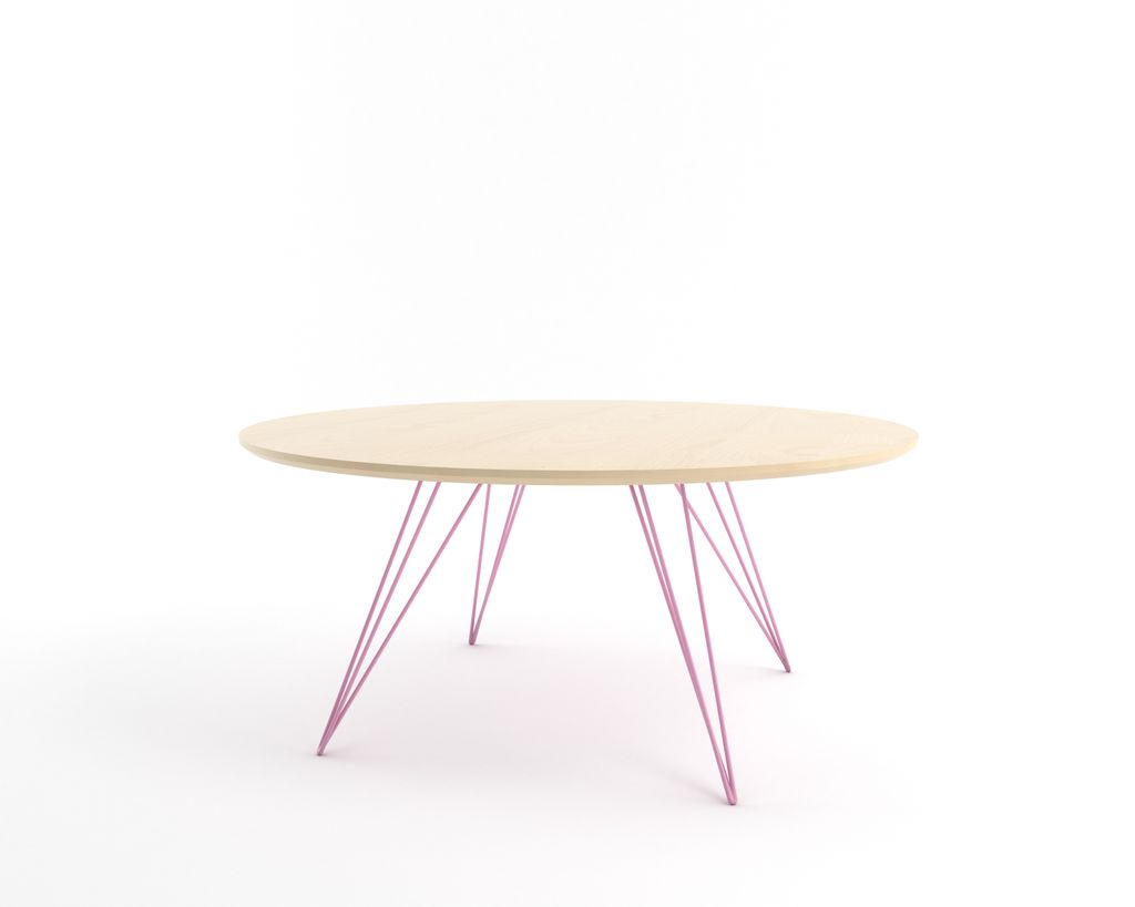Williams Coffee Table in Maple, Pink