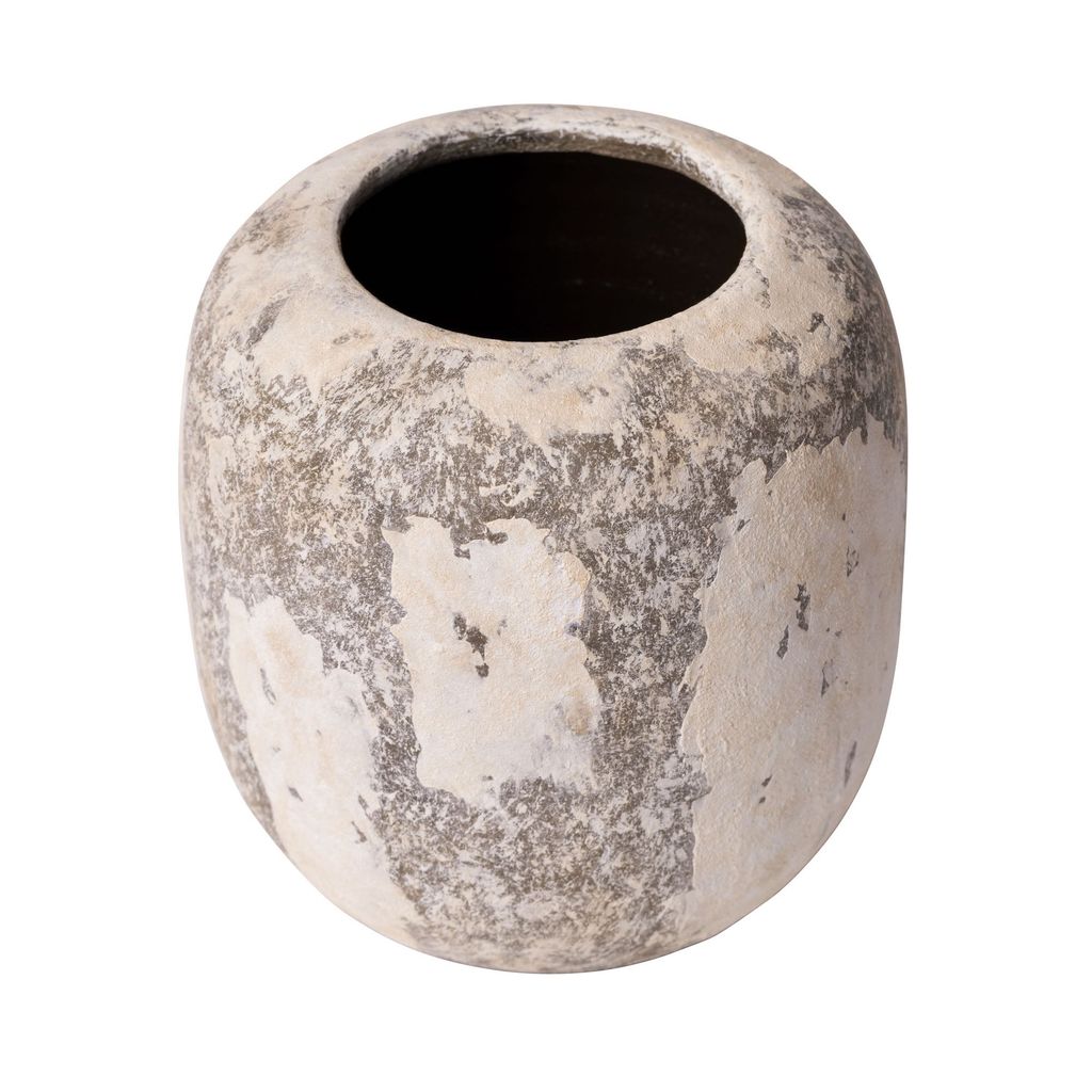 Preview image for Potty Ceramic Vase 6" - Distressed Cafe Au Lait