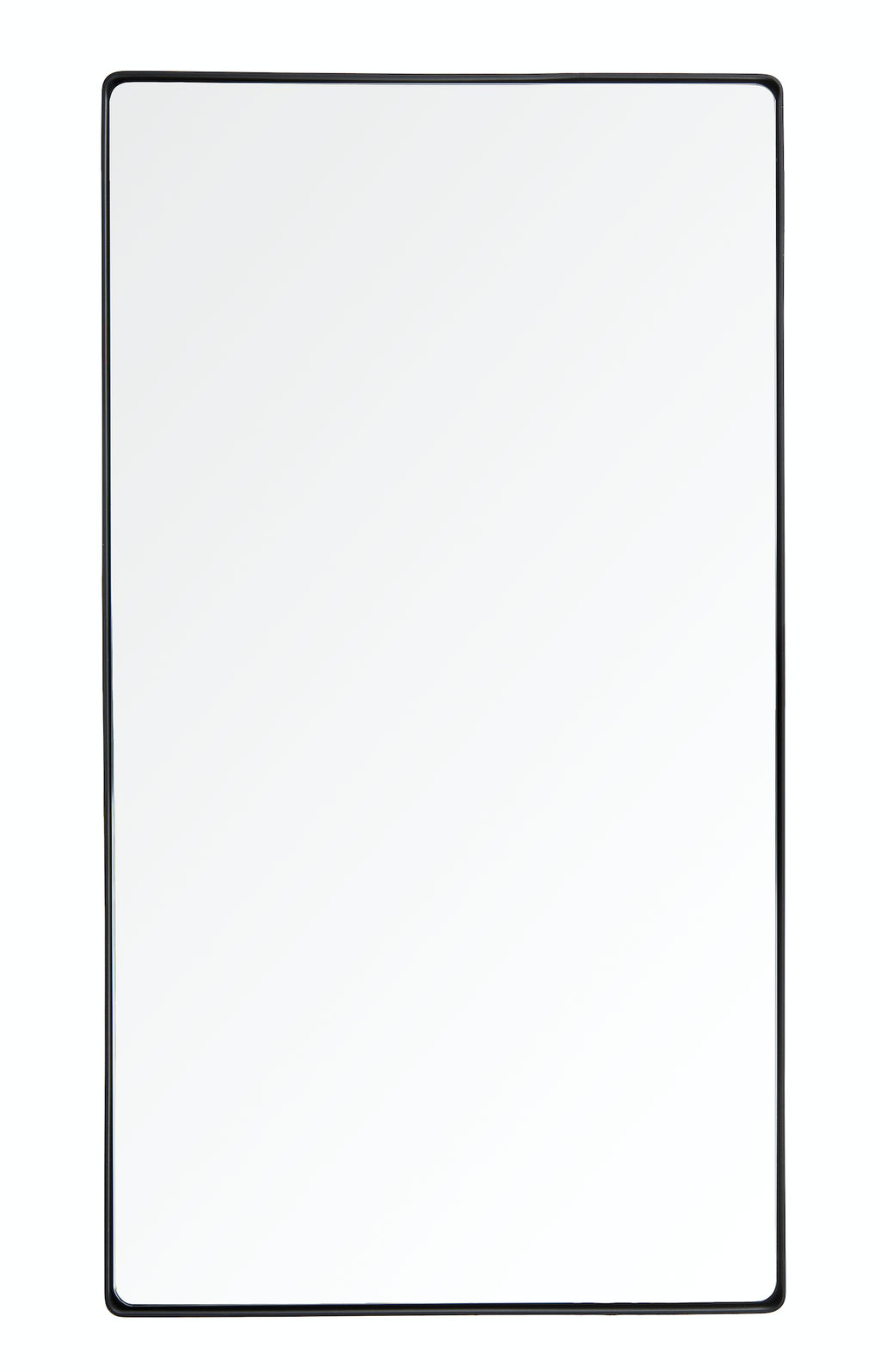 Kye 22" X 40" Rounded Rectangular Wall Mirror - Black